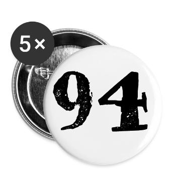 94 number jersey - Buttons large 2.2''/56 mm (5-pack) - white - Front