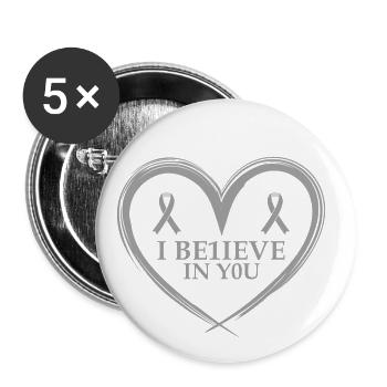 Dyslexia Teacher for Legathenia Therapists - Buttons large 2.2''/56 mm (5-pack) - white - Front