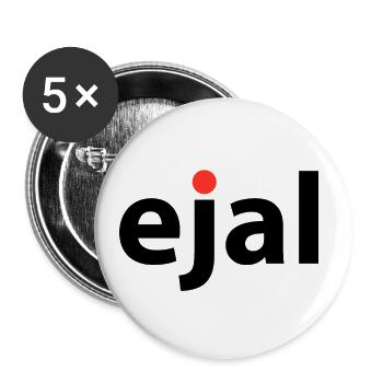 ejal - Buttons groß 56 mm (5er Pack) - Weiß - Vorne