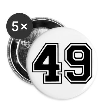 49 - Buttons large 2.2''/56 mm (5-pack) - white - Front