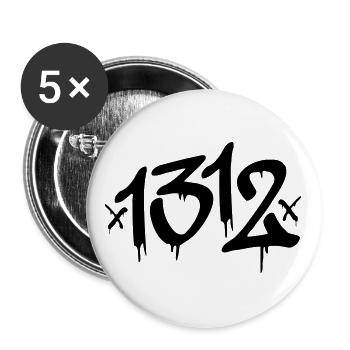 1312 - Buttons large 2.2''/56 mm (5-pack) - white - Front