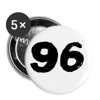 96 Number jersey - Buttons large 2.2''/56 mm (5-pack) - white - Front