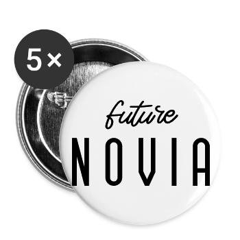Future Novia Engagement Bridal Shower Wedding - Buttons large 2.2''/56 mm (5-pack) - white - Front