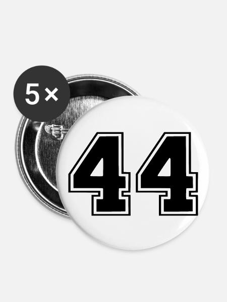 44 - Buttons groß 56 mm (5er Pack) - Weiß