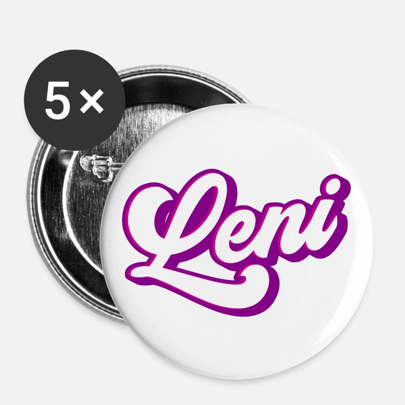 Leni | Colors changeable - Buttons large 2.2''/56 mm (5-pack) - white