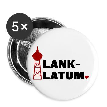 Wasserturm Lank-Latum Herz - Buttons groß 56 mm (5er Pack) - Weiß - Vorne