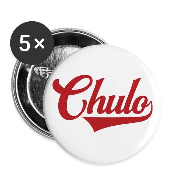 Chulo Cool Nette Männer Jungs Mexikanische Latino Spanisch - Buttons groß 56 mm (5er Pack) - Weiß - Vorne