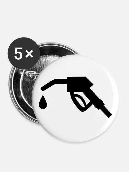 Zapfpistole - Buttons groß 56 mm (5er Pack) - Weiß