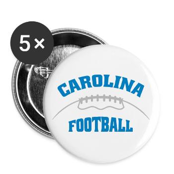 Carolina Football - Buttons large 2.2''/56 mm (5-pack) - white - Front