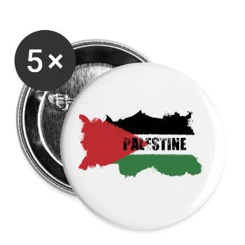 Palestine - Lot de 5 grands badges (56 mm) - blanc - Devant