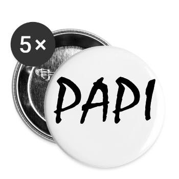 Papi - Buttons large 2.2''/56 mm (5-pack) - white - Front