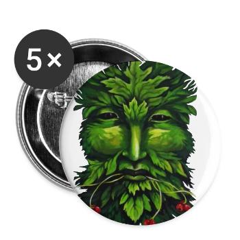 Der Waldschrat - Buttons groß 56 mm (5er Pack) - Weiß - Vorne
