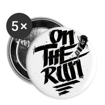 On The Run Graffiti Marker - Buttons large 2.2''/56 mm (5-pack) - white - Front