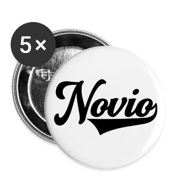 Novio Boyfriend Engagement Wedding Groom’s Gift - Lot de 5 grands badges (56 mm) - blanc - Devant