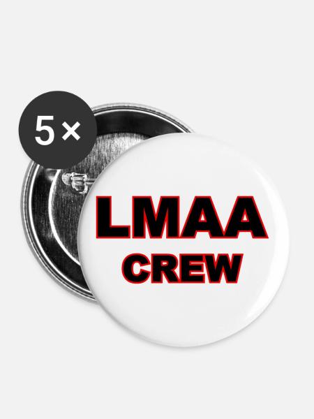 LMAA - Buttons groß 56 mm (5er Pack) - Weiß