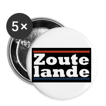 Zoutelande - Buttons groß 56 mm (5er Pack) - Weiß - Vorne