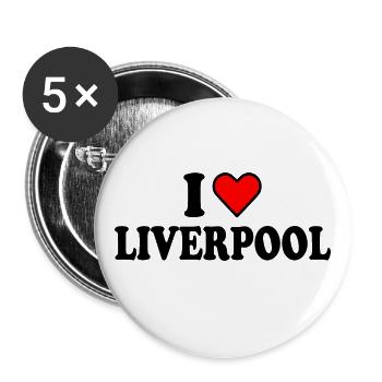 Liverpool - Buttons large 2.2''/56 mm (5-pack) - white - Front