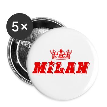Cerf-volant - Lot de 5 grands badges (56 mm) - blanc - Devant
