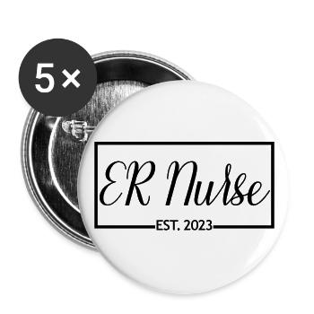 2023 Graduate Nursing Student Geschenk - Buttons groß 56 mm (5er Pack) - Weiß - Vorne