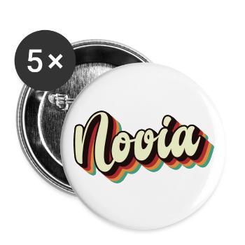 Novia Girlfriend Engagement Bridal Shower Wedding - Buttons large 2.2''/56 mm (5-pack) - white - Front