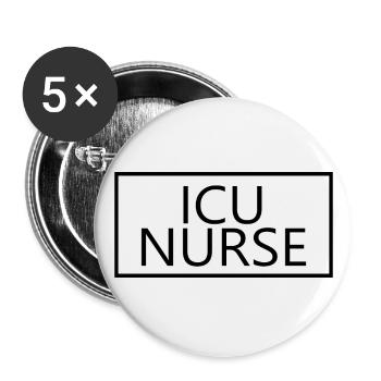 Don d’une infirmière diplômée en soins infirmiers de l’USI - Lot de 5 grands badges (56 mm) - blanc - Devant