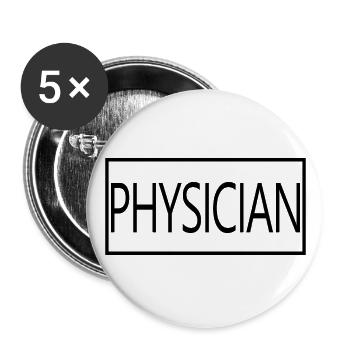 Médecin fier étudiant diplômé en médecine - Lot de 5 grands badges (56 mm) - blanc - Devant