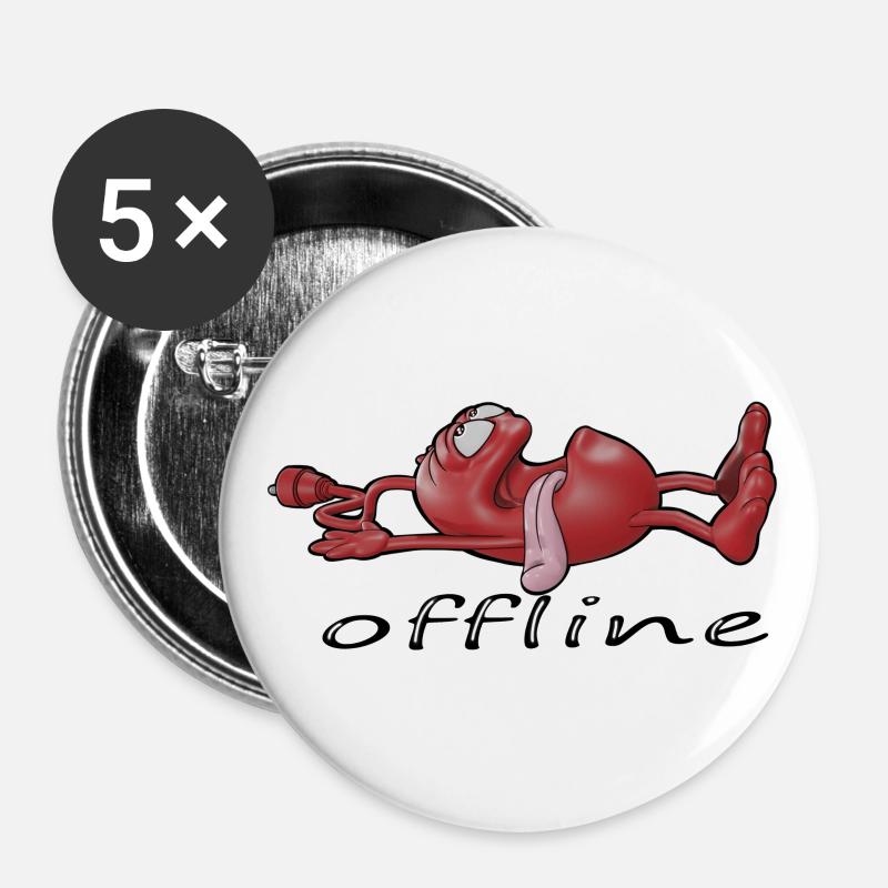 Offline - Buttons large 2.2''/56 mm (5-pack) - white
