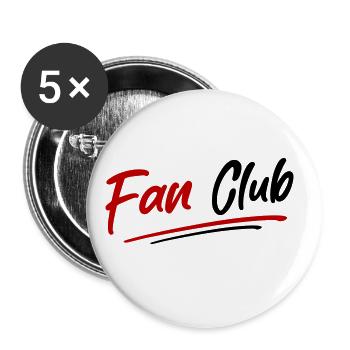 Membre du Fan Club - Lot de 5 grands badges (56 mm) - blanc - Devant