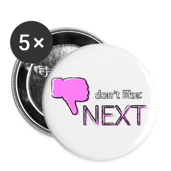 Don't like: Next - Buttons large 2.2''/56 mm (5-pack) - white - Front