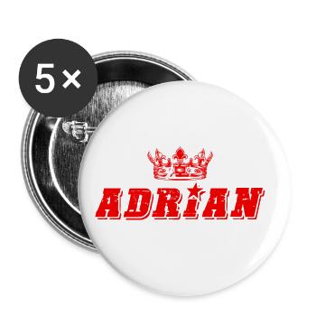 Adrian - Buttons large 2.2''/56 mm (5-pack) - white - Front
