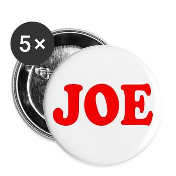 Joe - Buttons groß 56 mm (5er Pack) - Weiß - Vorne