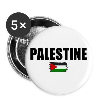 Palestine Palestine - Buttons large 2.2''/56 mm (5-pack) - white - Front