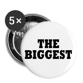 The biggest - Buttons large 2.2''/56 mm (5-pack) - white - Front