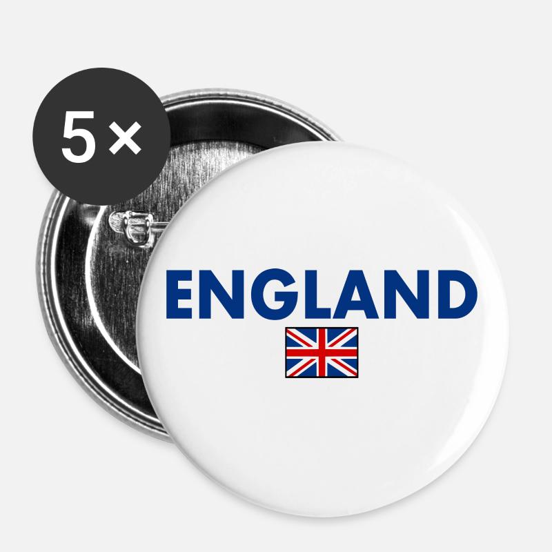 England - Buttons large 2.2''/56 mm (5-pack) - white