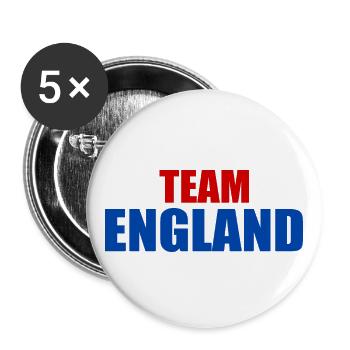 angleterre - Lot de 5 grands badges (56 mm) - blanc - Devant