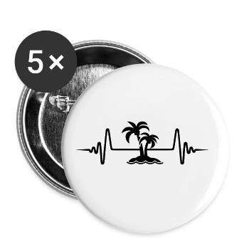 palme island pulse - Buttons large 2.2''/56 mm (5-pack) - white - Front