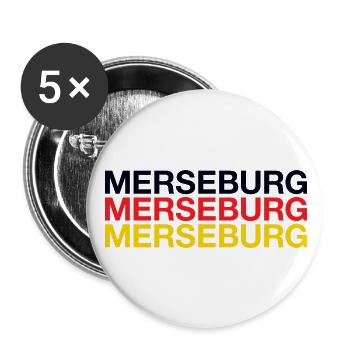 MERSEBURG - Buttons groß 56 mm (5er Pack) - Weiß - Vorne