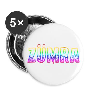 Zümra RS Rainbow - Buttons large 2.2''/56 mm (5-pack) - white - Front