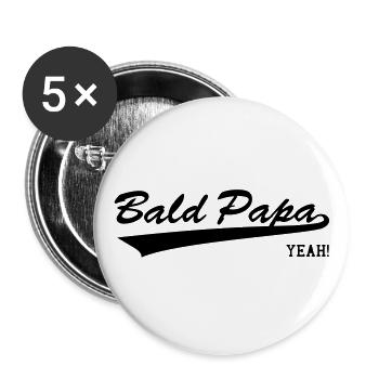 Vieil homme - Lot de 5 grands badges (56 mm) - blanc - Devant