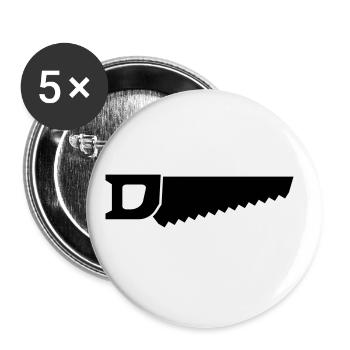 Saw icon icon - Buttons large 2.2''/56 mm (5-pack) - white - Front