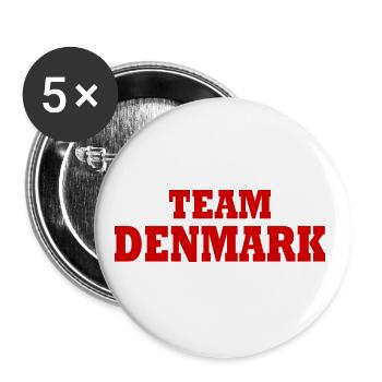 Denmark - Buttons large 2.2''/56 mm (5-pack) - white - Front