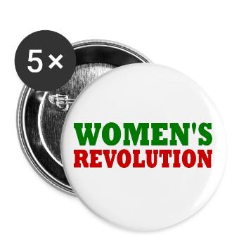 Womens revolution - Buttons groß 56 mm (5er Pack) - Weiß - Vorne