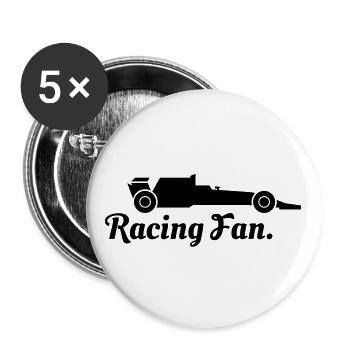 Motorsport Fan - Buttons large 2.2''/56 mm (5-pack) - white - Front