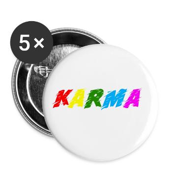 Karma - Buttons groß 56 mm (5er Pack) - Weiß - Vorne