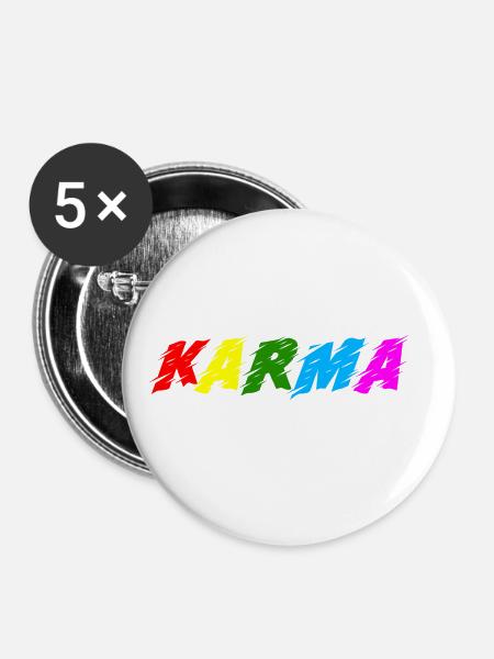 Karma - Buttons groß 56 mm (5er Pack) - Weiß