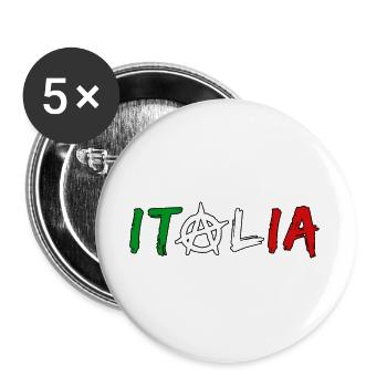 Italia Anarchy - Buttons large 2.2''/56 mm (5-pack) - white - Front