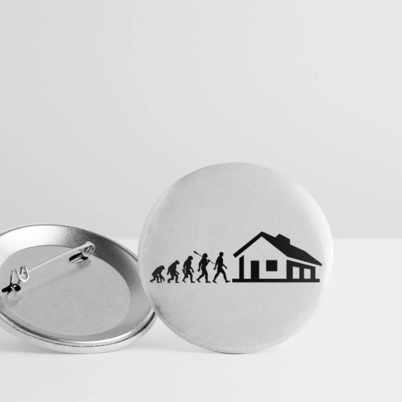 Evolution - constructeur - maison - construction - maison unifamiliale Lot de 5 grands badges (56 mm)