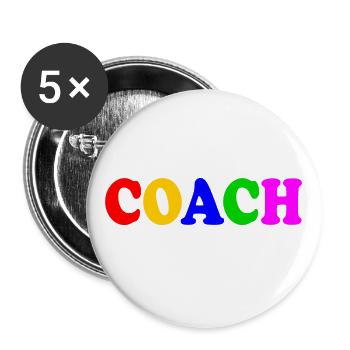 Coach - Buttons large 2.2''/56 mm (5-pack) - white - Front