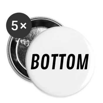 Bottom Gifts - Buttons large 2.2''/56 mm (5-pack) - white - Front