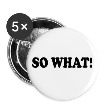 So what - Buttons large 2.2''/56 mm (5-pack) - white - Front